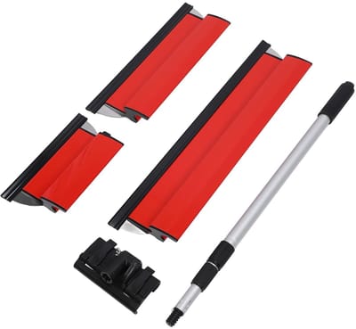 Dailygoods- Afschuimmesset Roestvrij staal - Flexibel Mes 0,4 mm - Ergonomische Antisliphandgreep - Halfrond Mes 0,5 mm - Nauwkeurige Wandafwerking - Comfortabel Gebruik - Gipsplaatmes