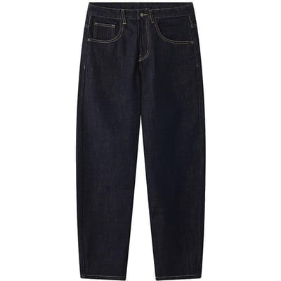 Klassieke Denim Blauwe Primaire Kleur Jeans Heren Herfst en Winter Koreaanse Versie Pasvorm Rechte Broek 40
