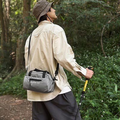 Lichtgewicht Dagelijkse Buitenlichtgewicht Nylon Draagbare Fitness Yoga Messenger Tas Bowlingtas .