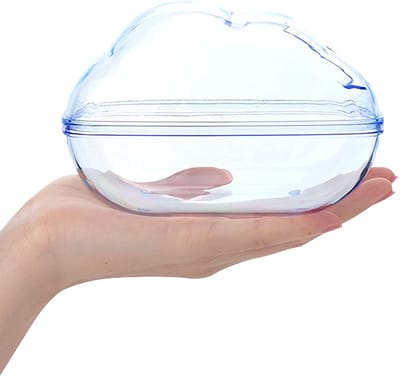 longziming -Hamster Zandbad Plastic – Veilig en Duurzaam – Lichtgewicht Speel- en Badenbak voor Hamsters, Muizen en Kleine Knaagdieren – Geschikt voor de Kooi – Entertainment en Hygiëne