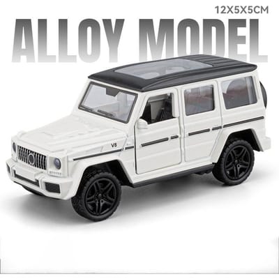 1:Modèle Réduit 36 G63 SUV Voiture Jouet Alliage Moulé Sous Pression Pneus Caoutchouc Véhicules Miniatures Modèles Jouets à Tirer Décoration Salon gray