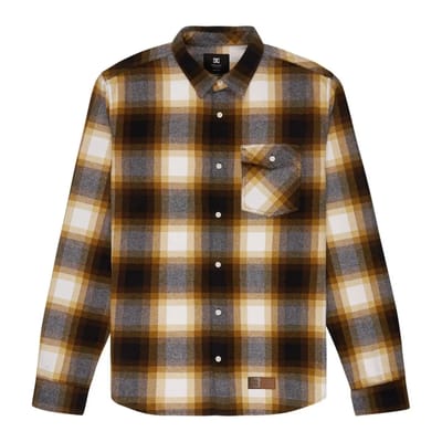 Dc Shoes Marshal Overhemd Met Lange Mouwen Bruin XL Man