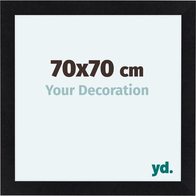 Your Decoration - Fotolijst 70x70 cm - MDF - Zwart Mat - Como