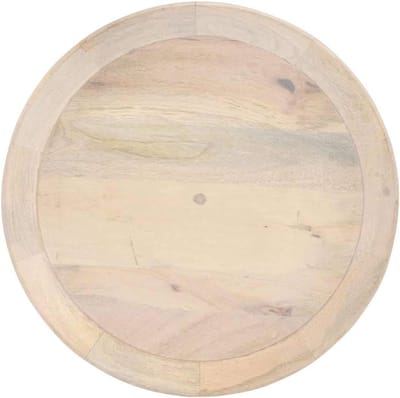 Salontafel Mangohout - Bijzettafel Hout - Woonkamer Decoratie - Handgemaakt Massief Hout - Ø 50x55 cm - Origineel