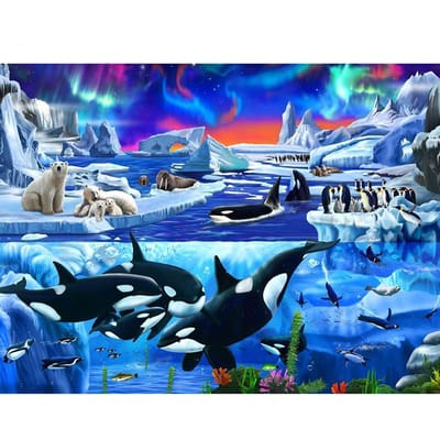 5D DIY Diamond schilderij walvis borduurwerk mozaïek kruissteek strass decor 20X30CM blue