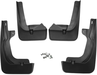 Dailygoods- Modderspatbord Perfecte Pasvorm - Spatscherm Voor Lexus RX500h/RX350h 2023/2024 - Set Van 4 - Zwart - Bestand Tegen Stenen/Modder/Water