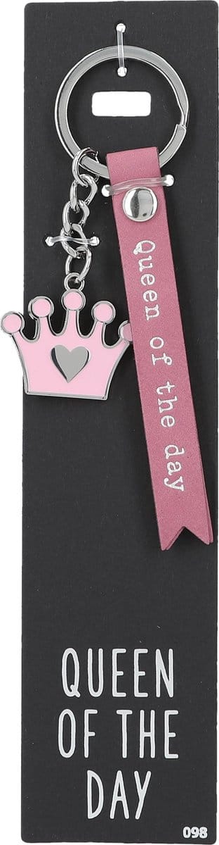 Depesche - Sleutelhanger "Do not forget me!" - motief 098 met de tekst "Queen Of The Day"