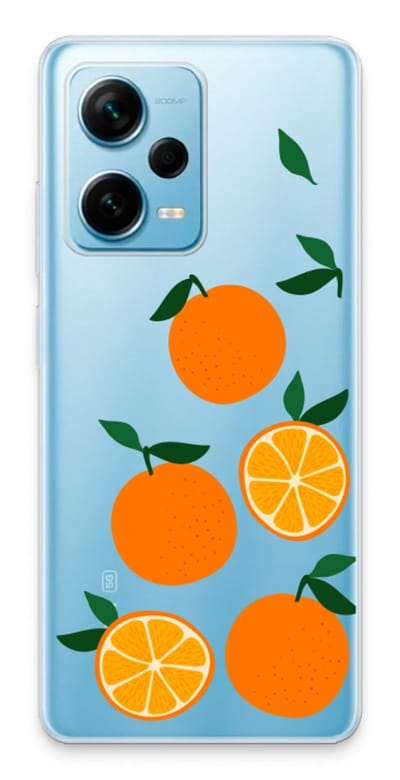 Case Company® - Hoesje geschikt voor Xiaomi Redmi Note 12 Pro Plus hoesje - Will you be my clementine - Soft Cover Telefoonhoesje - Bescherming aan alle Kanten en Schermrand