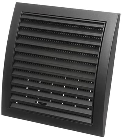 Ventilatierooster 190 x 190 mm met insectenbescherming en schuifregelaar