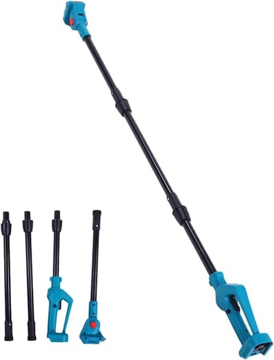 Stokzaag Verlengstuk - Telescopische Snoeiarm - Hoge Takken Snoeien - Lichtgewicht Aluminiumlegering - 1.2-2.6 Meter - Zilver