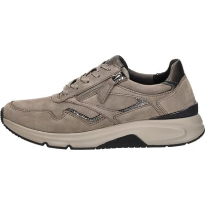 Gabor Rollingsoft Veterschoenen Laag - taupe - Maat 3.5