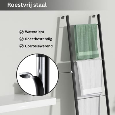 Handdoekladder - Doucherek - Handdoekrek Badkamer