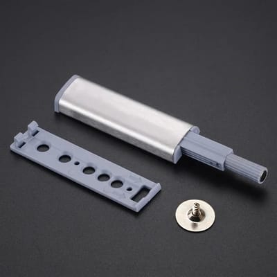 Push to open deuropeners 4 stuks - zilver - tip on voor meubels - moeiteloos openen - ShopVlot
