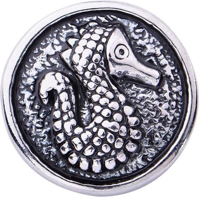 Quiges - Dames Click Button Drukknoop 18mm Zeepaardje - EBCM373