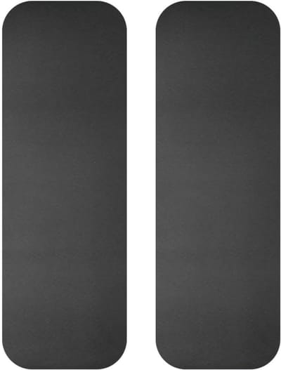 Loopbandmat - Vloermat Fitness - Stabiel Trainen - Antislip Siliconen Basis - 25 x 80 cm - Zwart