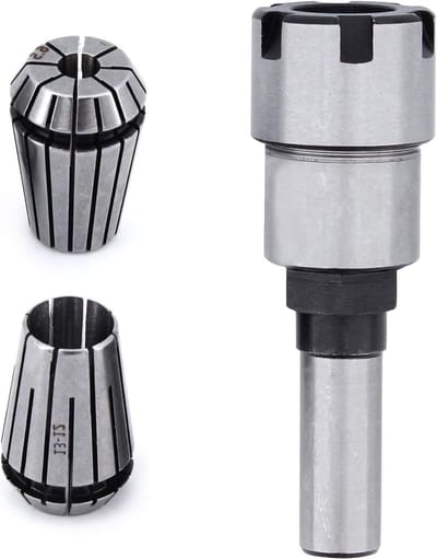 Router Collet Extension voor CNC Freesmachine met 6.35mm en 13mm Spiraal Collet Set voor Precisie Bewerking