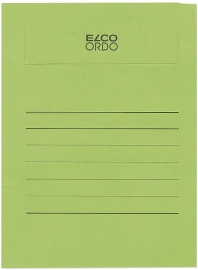 Elco Volumino L-map met venster A4 50 stuks 231 x 313 mm diepgroen