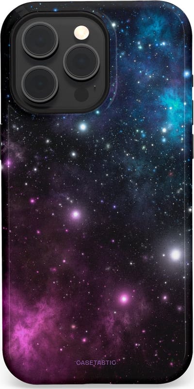 Casetastic Hoesje Geschikt voor Apple iPhone 15 Pro Max Magsafe - Stijlvolle Beschermende Duo-layer Case - Nebula gloed
