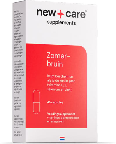 New Care Zomerbruin - zonbescherming - 45 capsules - vegan