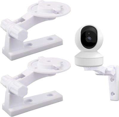Camera Muurbeugel - Houdersysteem - Veilige Camera - Verstelbaar Ontwerp - 2 Stuks - Wit