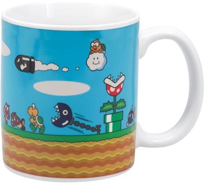 Super Mario Level Heat Change Mug – Officieel Gelicentieerde Nintendo Warmte‑Reactie Mok, 300 ml, Nostalgisch Cadeau voor Gamers- Paladone