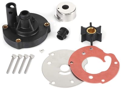Dailygoods- Waterpomp Impeller Reparatieset - Vervanging - Evinrude OMC - Rubber/metaallegering - Onderdeelnummer 763758/778166 - Inclusief 1 x Neopreen waaier - Waaierset