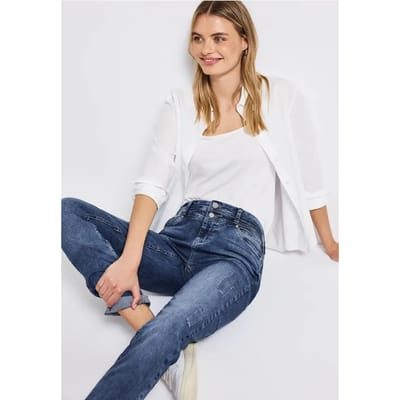 Jeans met destroyed details