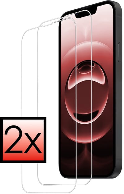 Screenprotector - 2 Stuks - Geschikt voor Apple iPhone 16e / 17e - Volledige Dekking - Met Dichte Notch Full protection - Beschermglas - Gehard Glas - Tempered Glass - Screen Protector - Bescherm Cover