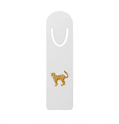 Hacebo® - Luipaard metalen boekenlegger - Katten - Dieren liefhebbers - Jaguar - jachtluipaard - cheeta Bladwijzer boekenleggers - 12.7 cm x 3.2cm