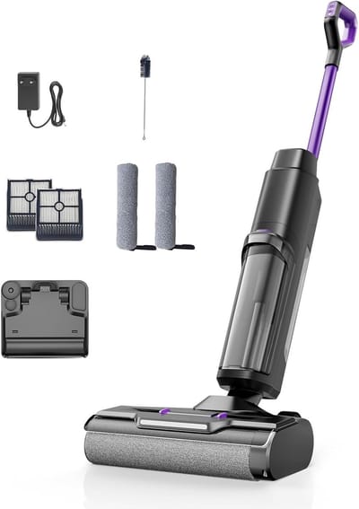Snoerloze Stofzuiger - Vloerreiniger - Vloeren Schoonmaken - 3-in-1 Functionaliteit - 6.88 kg - Zwart