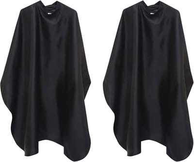 Verstelbare Kapperscape Set voor Kappers en Schoonheidssalons - Zwart, Universele Maat, Ideaal voor Haarstyling en Knipbeurten