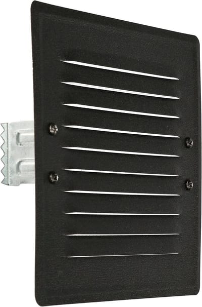 Metalen ventilatierooster 165x165 mm met insectenhor donkergrijs
