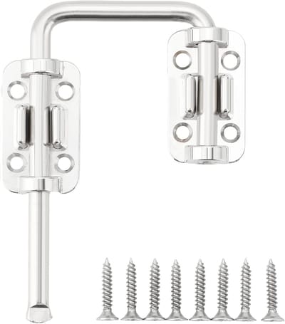 Stainless Steel U-Vormige Deurslot voor Schuifdeuren, Ramen, Tuinhekken en Garages - Veiligheidsslot voor Buiten en Binnengebruik