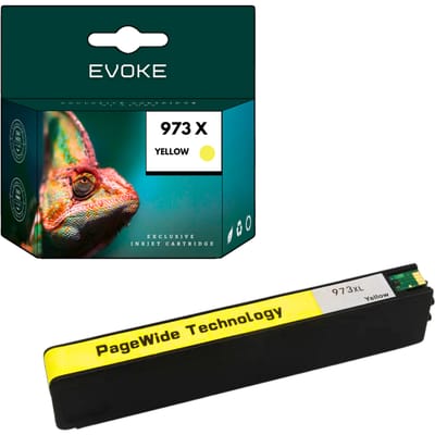 Evoke Compatibele Toner voor Hp F6T83Ae 973X Geel 105 ml 7500 Pagina's Pagewide Pro 452Dn/452Dw/477Dn/477Dw/552Dw/577Dw