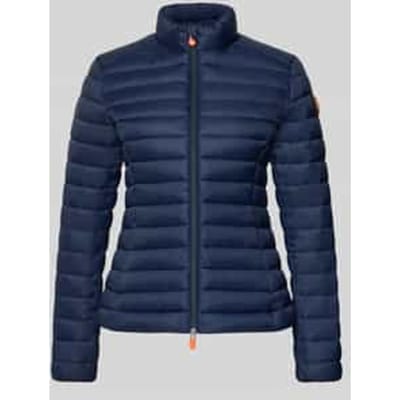 Slim fit gewatteerd jack met gevoerde opstaande kraag model 'Carly'