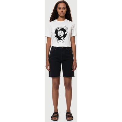 Nudie Jeans Maud Shorts Black Stone Black Maat: 26 | Korte Broeken Outlet | Dames | Zwart