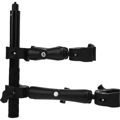 Motorfiets Dubbele Klem Camera Mount Kit Geschikt voor Insta360 One X5 X4 X3 X2 RS Telescopische Verborgen Selfie Stick Camera black