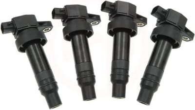 Ontstekingsspoel Set - Bobine Pakket - Motor Onderhoud - Directe Vervanging - 4 Stuks - Zwart