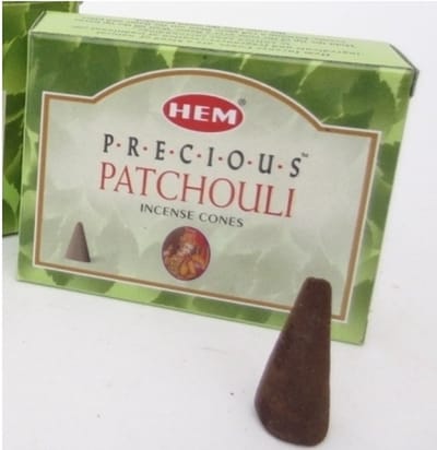 HEM Wierook kegeltjes in huisgeur Patchouli - 10x kleine kegeltjes - Ontspannend - Kalmerend