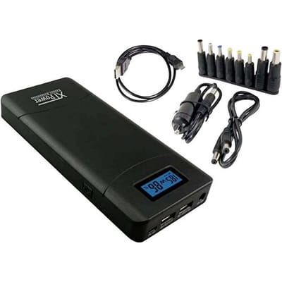 XTPower XT-20000 QC3 Powerbank 20100 mAh Li-ion USB, DC-aansluiting 3,5 mm Zwart Statusweergave