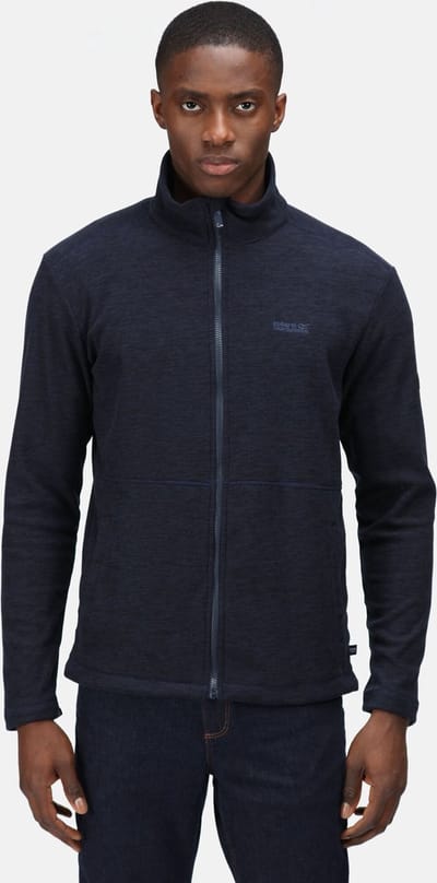 De Regatta Eilon Fleece - outdoortrui - heren - tweekleurig - lichtgewicht - Donkere marine