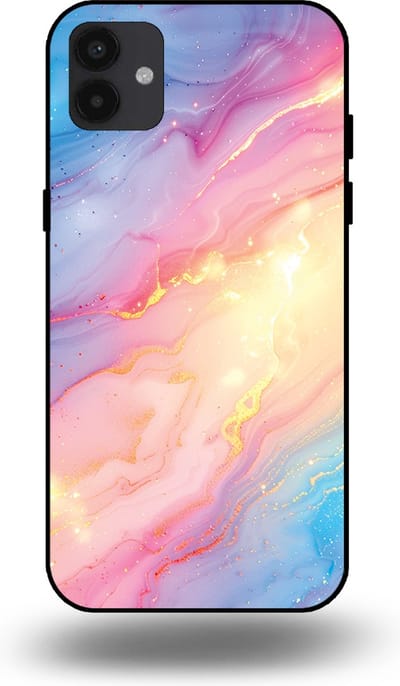 Smartphonica Telefoonhoesje Geschikt voor Samsung Galaxy A04 met Regenboog Glitter Marmer Opdruk - TPU Backcover Case Rainbow Glitter Marble Design geschikt voor Samsung Galaxy A04