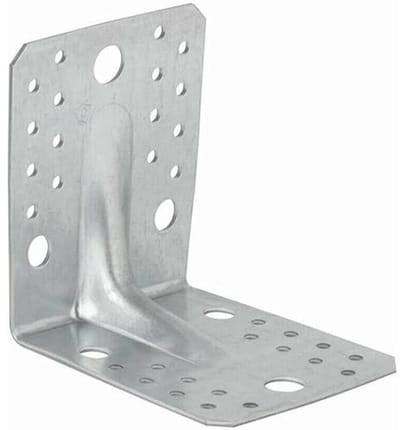 Heavy Duty Hoekbeugel 2.5mm Gegalvaniseerd Staal voor Versterking en Verbindingen - Set van 20