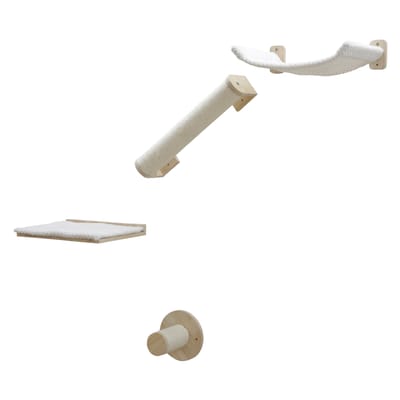 Kerbl Pet klimwand Alpen voor katten 4-delige set kattenaccessoires