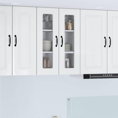 vidaXL - Vaatwasserpaneel - Kalmar - Hoogglans - wit - 60 - x - 31 - x - 80 - cm