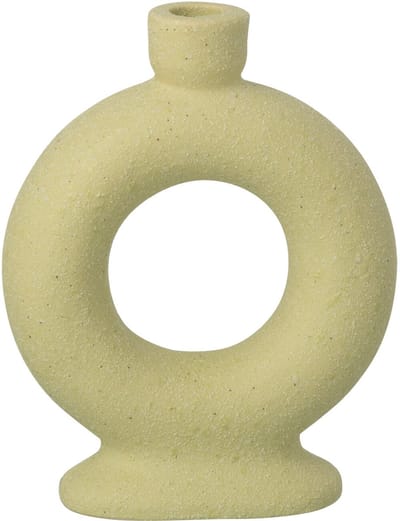 J-Line vaas Soliflore 1 Ring - steengoed - muntgroen - small