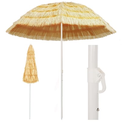 vidaXL - Strandparasol - Hawaï - stijl - 240 - cm - naturel