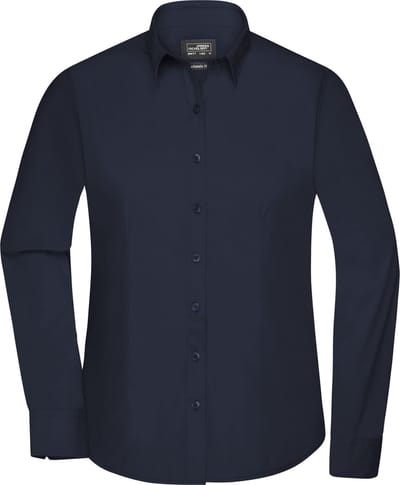 Daiber Blouse Dames Met Lange Mouwen (Marine) Maat XS