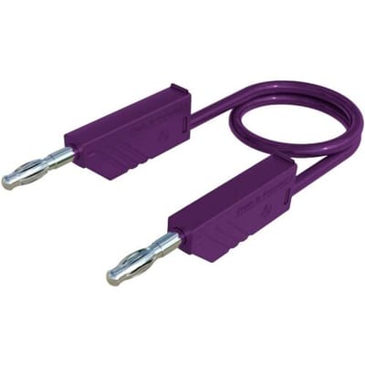 Hirschmann Test & Measurement MLN 200/2,5 VI Meetsnoer Banaanstekker 4 mm Banaanstekker 4 mm 2.00 m Violet 1 stuk(s)