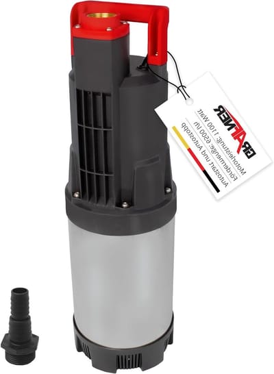 Automatische Dompelpomp - Bronpomp Tuinpomp - Water Verplaatsen - Automatische Schakelaar - 6500 l/u - Zwart